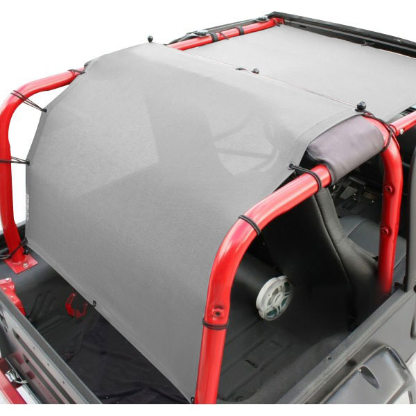 Spiderwebshade Trailmesh Shade Top-Gray 2-Piece | 1997-2006 Jeep Wrangler TJ & Wrangler Unlimited Spiderwebshade Trailmesh Shade Top-Gray 2-Piece | 1997-2006 Jeep Wrangler TJ & Wrangler Unlimited