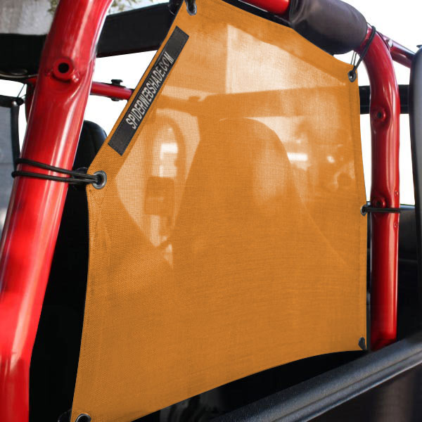 Spiderwebshade Trailmesh Spidersides, Orange 2-Piece | 1997-2006 Jeep Wrangler TJ, Spiderwebshade Trailmesh Spidersides, Orange 2-Piece | 1997-2006 Jeep Wrangler TJ,