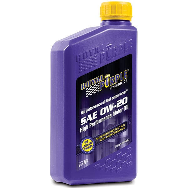 Royal Purple Sae 0W-20 Heavy Duty Synthetic Motor Oil, 1 Quart | SAE 0W-20, RPL-01020 Royal Purple Sae 0W-20 Heavy Duty Synthetic Motor Oil, 1 Quart | SAE 0W-20, RPL-01020