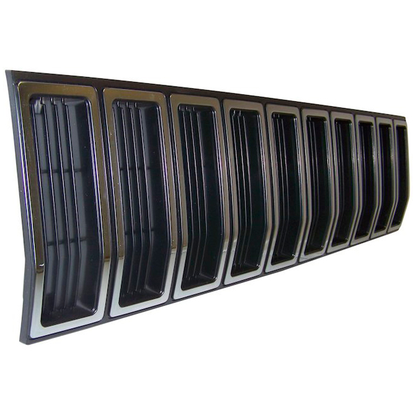 Crown Grille Insert, Black And Silver | 1984-1987 Jeep Cherokee XJ, 55000153 Crown Grille Insert, Black And Silver | 1984-1987 Jeep Cherokee XJ, 55000153