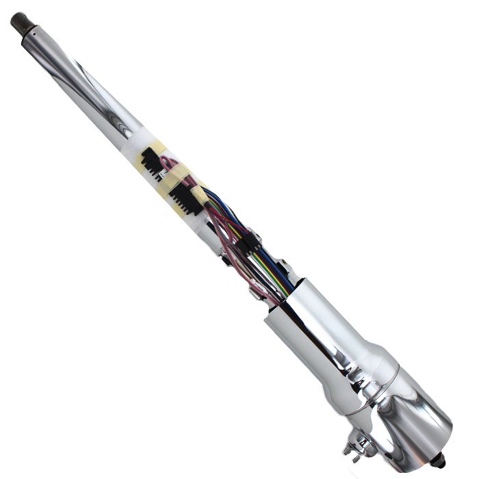 Ididit Retrofit Tilt Floor Shift Steering Column With Key Ignition, Chrome | 1976-1986 Jeep CJ5 & Ididit Retrofit Tilt Floor Shift Steering Column With Key Ignition, Chrome | 1976-1986 Jeep CJ5 &
