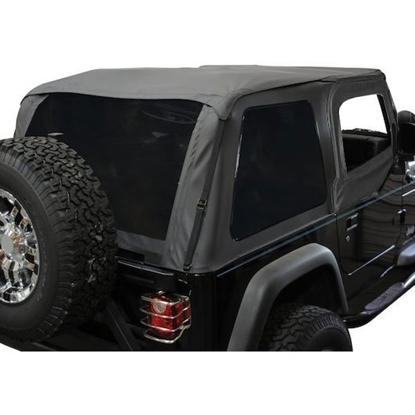Rt Off-Road Bowless Soft Top With Soft Upper Door Skins And Tinted Rear Windows, Black Diamond Rt Off-Road Bowless Soft Top With Soft Upper Door Skins And Tinted Rear Windows, Black Diamond
