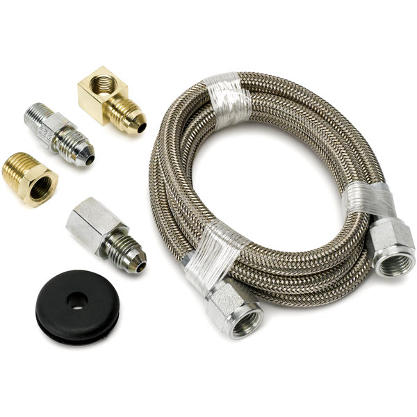 Auto Meter Braided Stainless Steel Hose, (-4An) 3Ft., 3/16