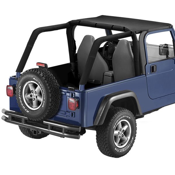 Pavement Ends Bikini Sun Cap-Black Diamond | 2003-2006 Jeep Wrangler TJ & Wrangler Unlimited TJL, Pavement Ends Bikini Sun Cap-Black Diamond | 2003-2006 Jeep Wrangler TJ & Wrangler Unlimited TJL,