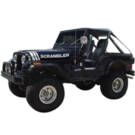 Phoenix Graphix Jeep Decal Scrambler Kit, White | 1970-1995 Jeep Wrangler YJ, CJ8 Scrambler, CJ7,