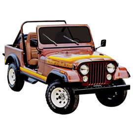 Phoenix Graphix Decal Renegade Kit With Hood & Side Stripe, Yellow | 1981-1982 Jeep CJ5, CJ7, Phoenix Graphix Decal Renegade Kit With Hood & Side Stripe, Yellow | 1981-1982 Jeep CJ5, CJ7,