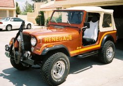 Decal Renegade Kit W/hood & Side Stripe-Yellow | 1985-1986 Jeep CJ7, Renegade, 8586JRG-YELLOW