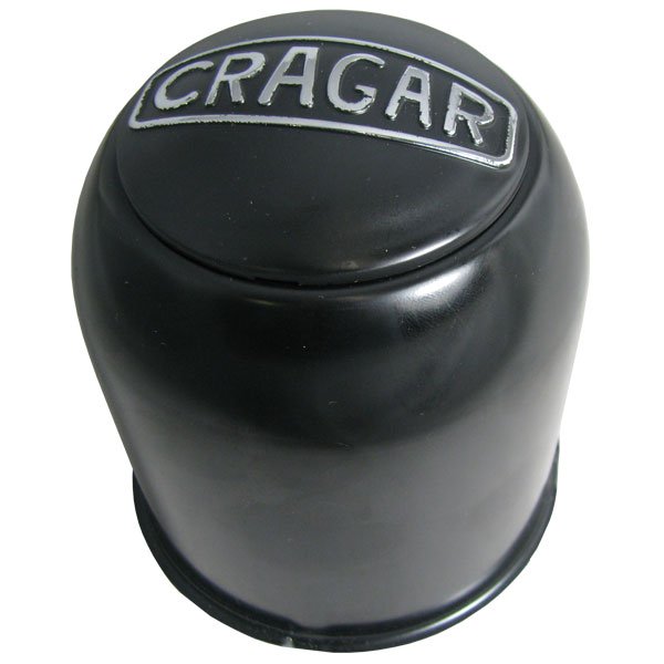 Cragar Open Center Cap With Logo Plug, Black, 1 Needed Per Front Wheel | Bolt Pattern 5x5.5 and