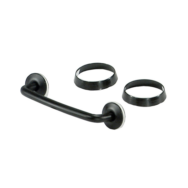 Rugged Ridge Windshield Tie Down Kit, Stainless Steel, Black | 1997-2006 Jeep Wrangler TJ & Rugged Ridge Windshield Tie Down Kit, Stainless Steel, Black | 1997-2006 Jeep Wrangler TJ &