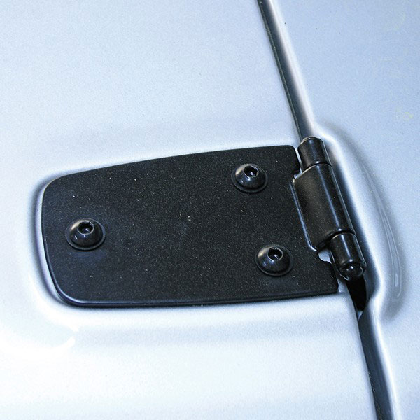 Rugged Ridge Hood Hinges, Powder Coated, Black, Pair | 1976-1995 Jeep Wrangler YJ, CJ5, CJ7, & CJ8 Rugged Ridge Hood Hinges, Powder Coated, Black, Pair | 1976-1995 Jeep Wrangler YJ, CJ5, CJ7, & CJ8