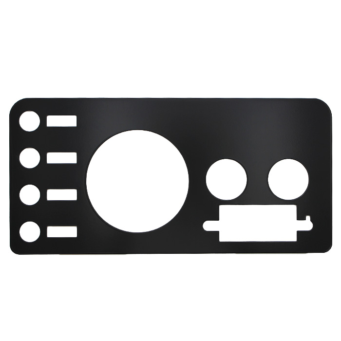 Rugged Ridge Dash Panel Gauge Cover, Black | 1976-1986 Jeep CJ5, CJ7, CJ8 Scrambler, 7412-BL Rugged Ridge Dash Panel Gauge Cover, Black | 1976-1986 Jeep CJ5, CJ7, CJ8 Scrambler, 7412-BL