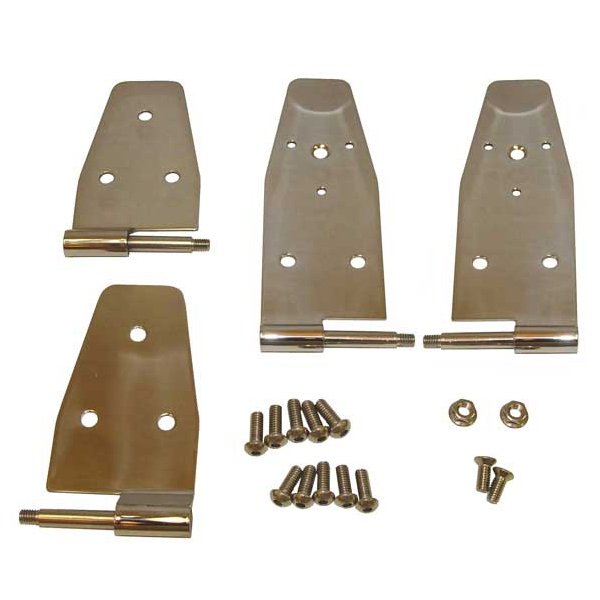 Rugged Ridge Door Hinge Kit, Stainless Steel, Pair | 1994-1995 Jeep Wrangler YJ, 7496 Rugged Ridge Door Hinge Kit, Stainless Steel, Pair | 1994-1995 Jeep Wrangler YJ, 7496