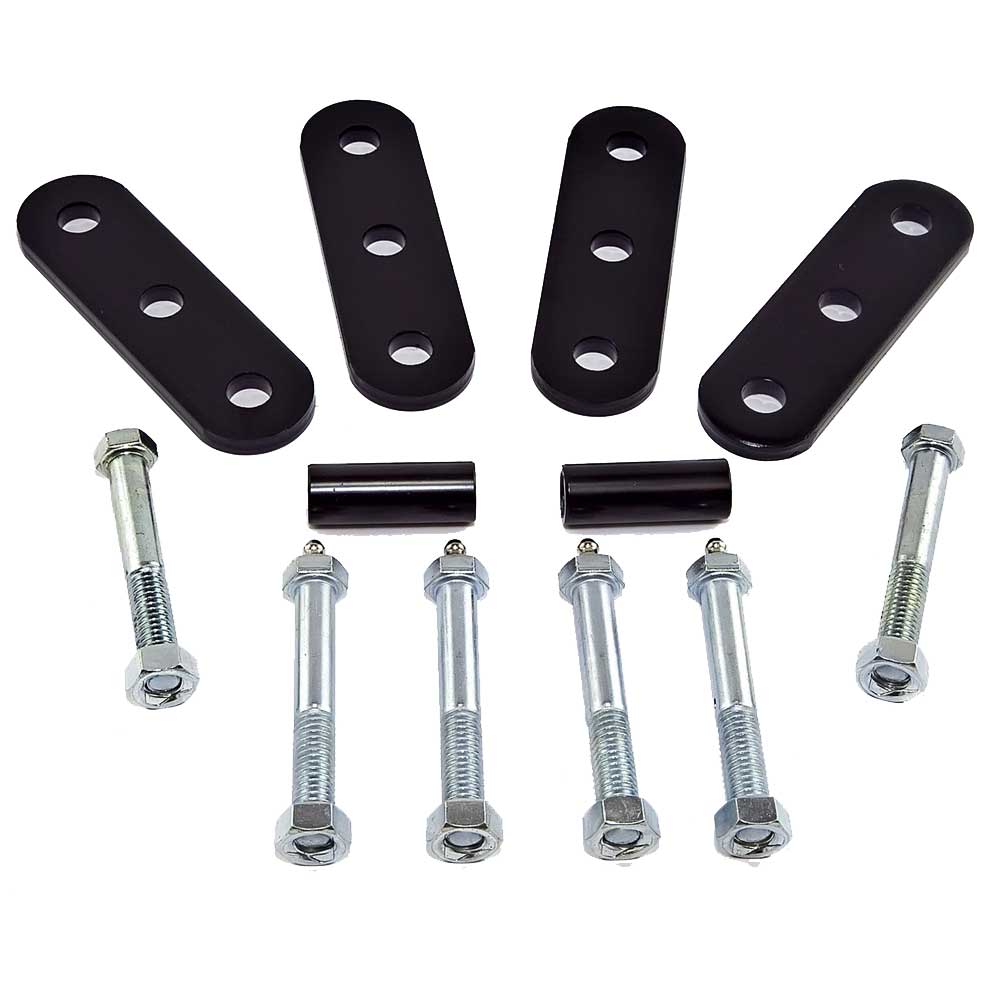 Rugged Ridge Heavy Duty Front Or Rear Leaf Spring Shackles, Black, Pair, Suspension Parts Rugged Ridge Heavy Duty Front Or Rear Leaf Spring Shackles, Black, Pair, Suspension Parts