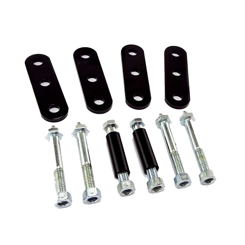 Rugged Ridge Heavy Duty Front Leaf Spring Shackles Without Bushings, Greasable, Pair, Suspension Rugged Ridge Heavy Duty Front Leaf Spring Shackles Without Bushings, Greasable, Pair, Suspension