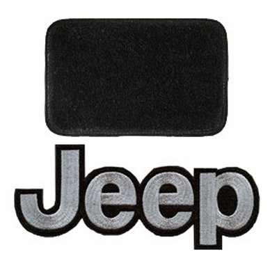 Lloyd Mats Ultimat Black Front And Rear Floor Mat Set, Front With Silver Jeep Logo, 4 Piece Set Lloyd Mats Ultimat Black Front And Rear Floor Mat Set, Front With Silver Jeep Logo, 4 Piece Set