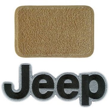 Lloyd Mats Ultimat Antelope Front And Rear Floor Mat Set, Front With Black Jeep Logo, 4 Piece Set