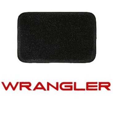 Lloyd Mats Ultimat Black Front And Rear Floor Mat Set, Front With Red Wrangler Logo, 4 Piece Set Lloyd Mats Ultimat Black Front And Rear Floor Mat Set, Front With Red Wrangler Logo, 4 Piece Set