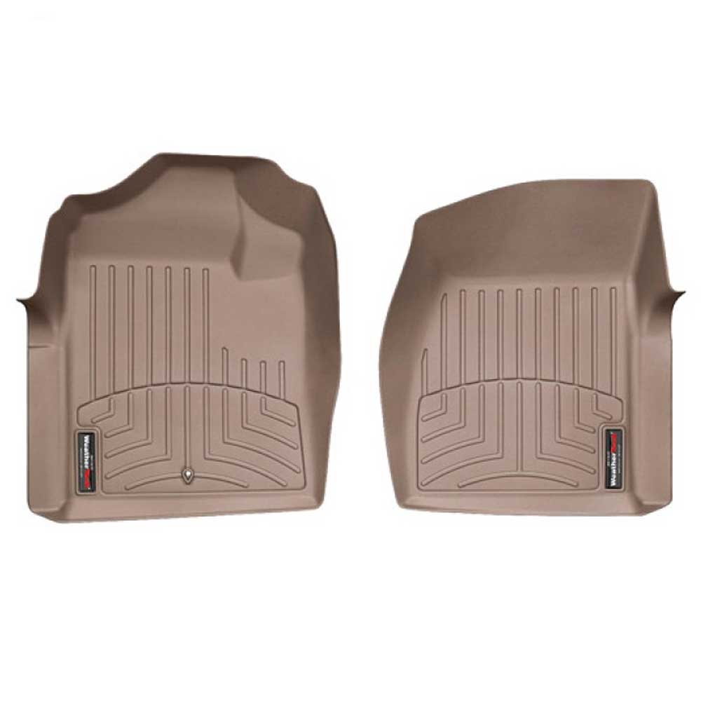 Weathertech Digitalfit Front Floorliners, Tan, Pair | 2007-2013 Chevrolet Silverado 1500-Regular Weathertech Digitalfit Front Floorliners, Tan, Pair | 2007-2013 Chevrolet Silverado 1500-Regular