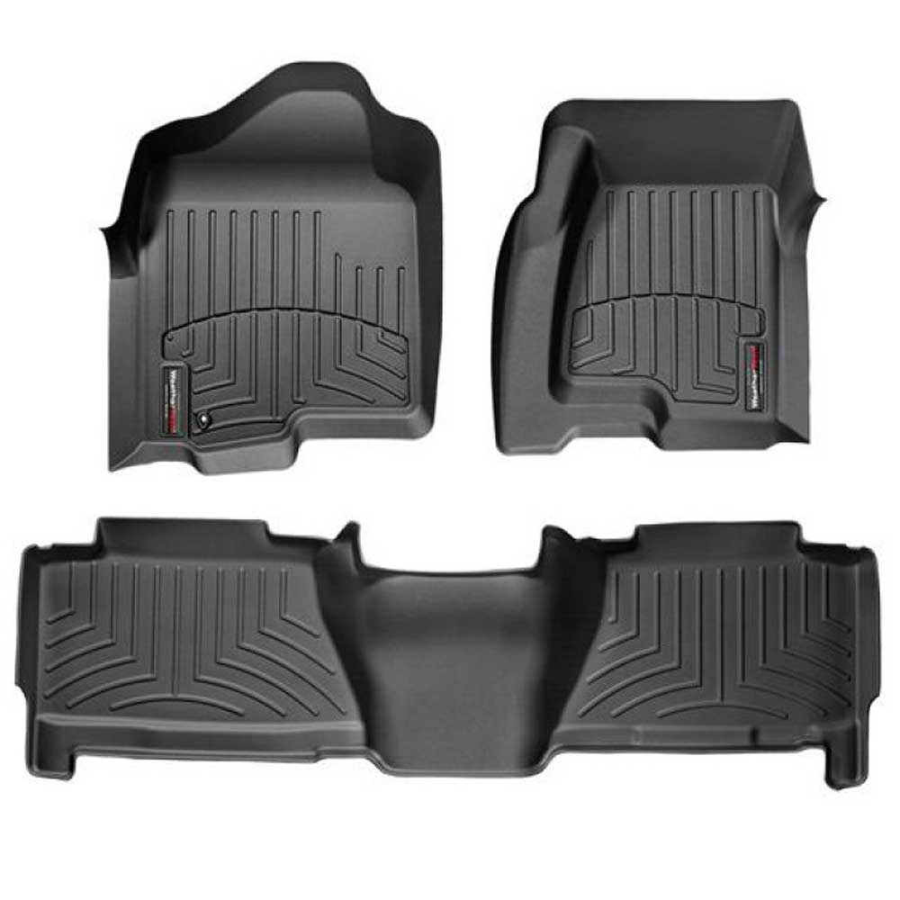 Weathertech Digitalfit Front And Rear Floorliners, 3 Piece Set, Black | 2004-2007 Chevrolet Weathertech Digitalfit Front And Rear Floorliners, 3 Piece Set, Black | 2004-2007 Chevrolet
