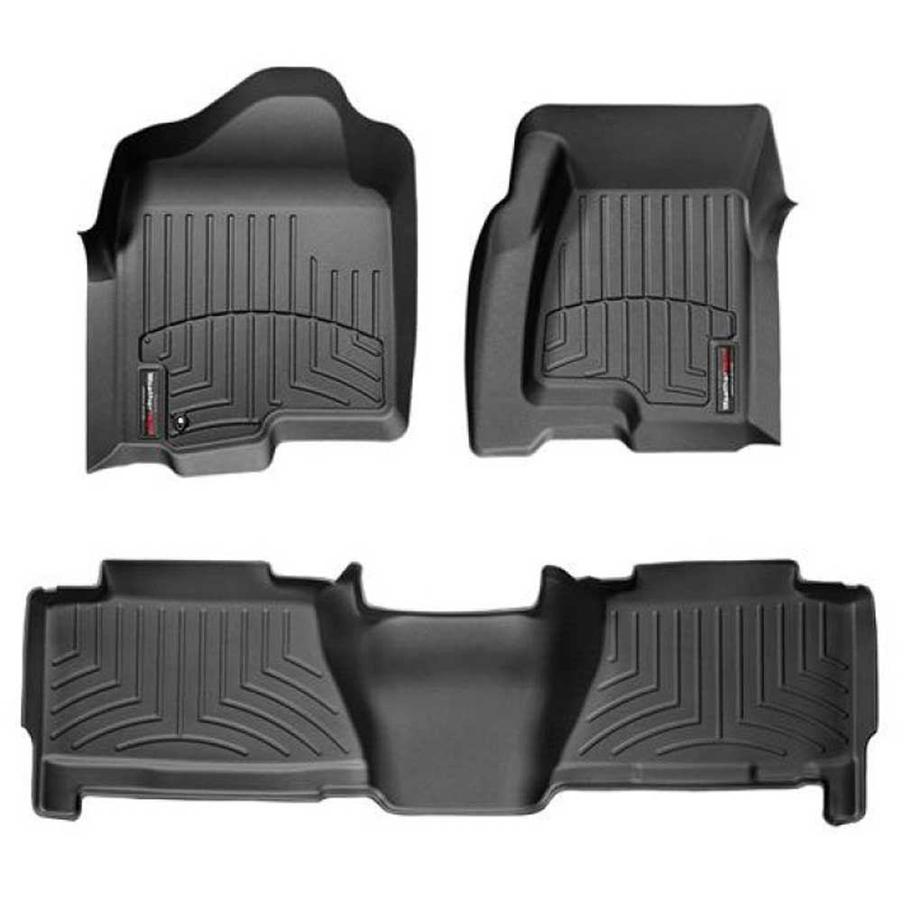 Weathertech Digitalfit Front And Rear Floorliners, 3 Piece Set, Black | 2004-2007 Chevrolet Weathertech Digitalfit Front And Rear Floorliners, 3 Piece Set, Black | 2004-2007 Chevrolet