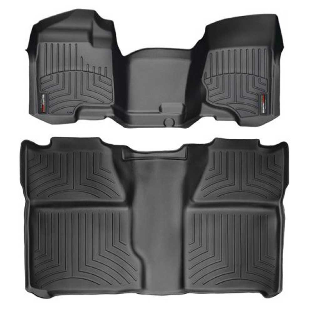 Weathertech Digitalfit Front And Rear Floorliners, 2 Piece Set, Black | 2007-2013 Chevrolet Weathertech Digitalfit Front And Rear Floorliners, 2 Piece Set, Black | 2007-2013 Chevrolet
