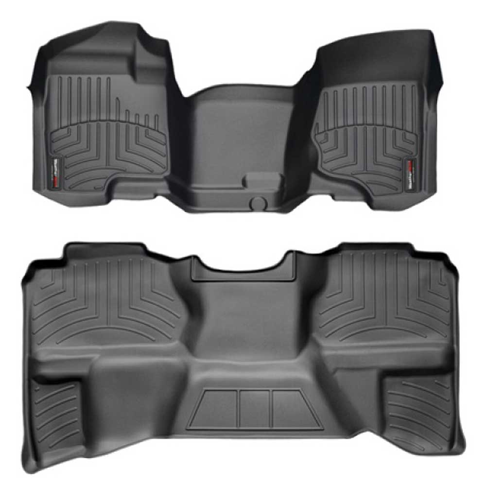 Weathertech Digitalfit Front And Rear Floorliners, 2 Piece Set, Black | 2007-2013 Chevrolet Weathertech Digitalfit Front And Rear Floorliners, 2 Piece Set, Black | 2007-2013 Chevrolet