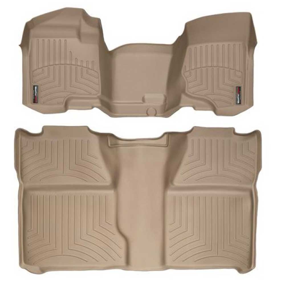 Weathertech Digitalfit Front And Rear Floorliners, 2 Piece Set, Tan | 2007-2013 Chevrolet Weathertech Digitalfit Front And Rear Floorliners, 2 Piece Set, Tan | 2007-2013 Chevrolet