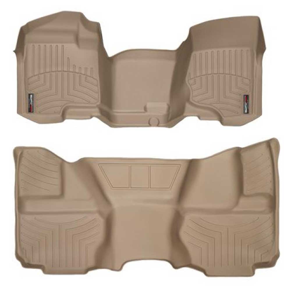 Weathertech Digitalfit Front And Rear Floorliners, 2 Piece Set, Tan | 2007-2013 Chevrolet Weathertech Digitalfit Front And Rear Floorliners, 2 Piece Set, Tan | 2007-2013 Chevrolet
