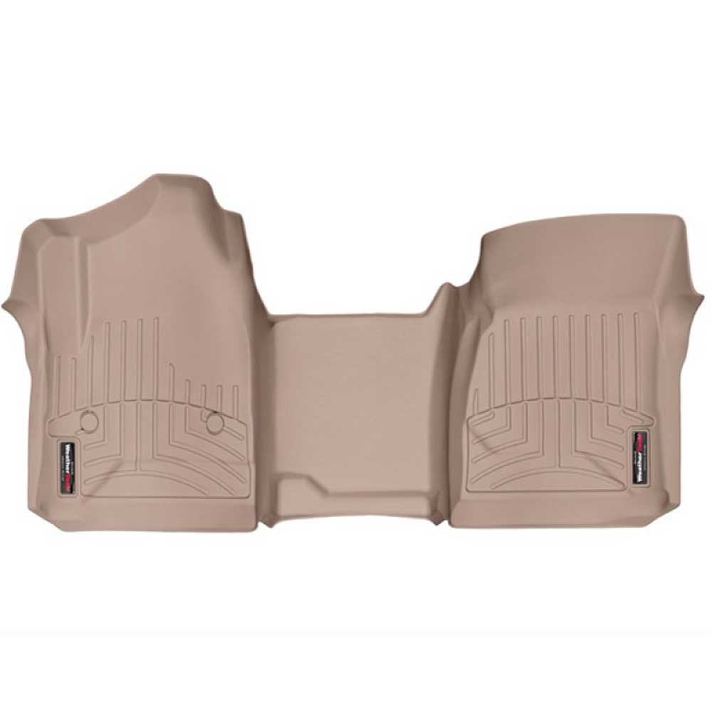 Weathertech Digitalfit Front Floorliners, 1 Piece, Tan | 2014-2015 Chevrolet Silverado 1500-Regular Weathertech Digitalfit Front Floorliners, 1 Piece, Tan | 2014-2015 Chevrolet Silverado 1500-Regular
