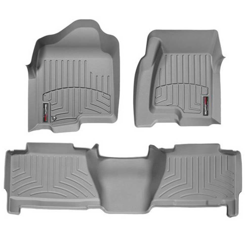 Weathertech Digitalfit Front And Rear Floorliners, 3 Piece Set, Grey | 2004-2007 Chevrolet Weathertech Digitalfit Front And Rear Floorliners, 3 Piece Set, Grey | 2004-2007 Chevrolet