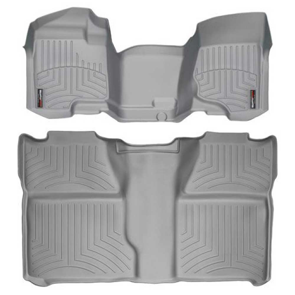 Weathertech Digitalfit Front And Rear Floorliners, 2 Piece Set, Grey | 2007-2013 Chevrolet Weathertech Digitalfit Front And Rear Floorliners, 2 Piece Set, Grey | 2007-2013 Chevrolet