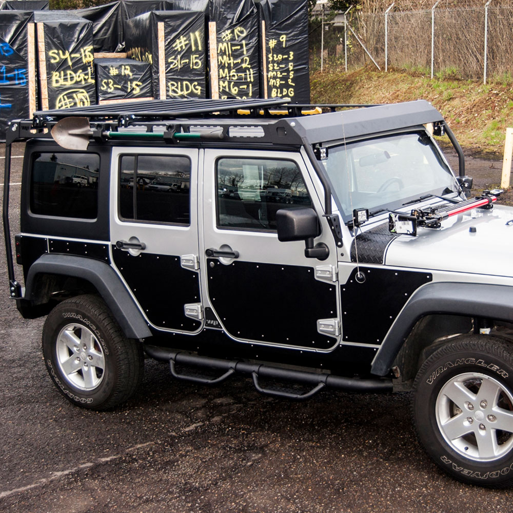 Warrior Full Side Armor, Black Steel | 2007-2017 Jeep Wrangler Unlimited JK, WARS941 Warrior Full Side Armor, Black Steel | 2007-2017 Jeep Wrangler Unlimited JK, WARS941