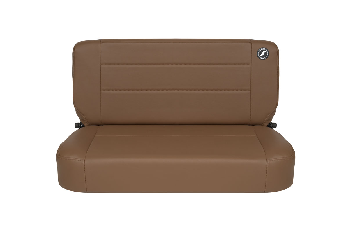 Corbeau Safari Fold And Tumble Seat, Tan Vinyl | 1954-1995 Jeep Wrangler YJ, CJ5 & CJ7, COR-60060 Corbeau Safari Fold And Tumble Seat, Tan Vinyl | 1954-1995 Jeep Wrangler YJ, CJ5 & CJ7, COR-60060