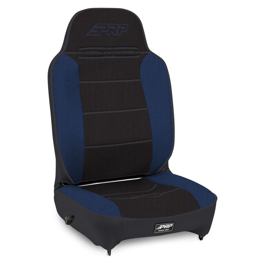 Jeep Prp Enduro High Back Reclining Suspension Seats, Black And Blue, Single, PRP-A130110-71
