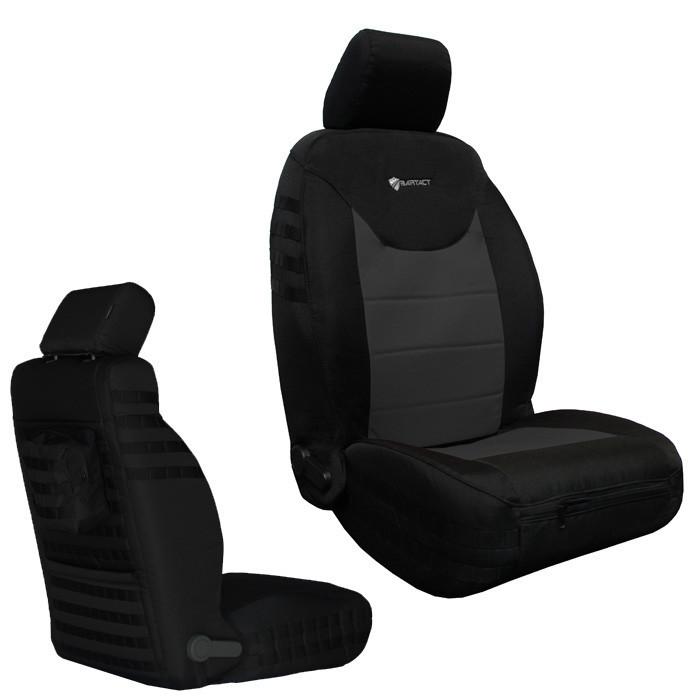 Bartact Tactical Front Seat Covers For 2013-2018 Jk, Black And Graphite, Pair | 2013-2018 Jeep