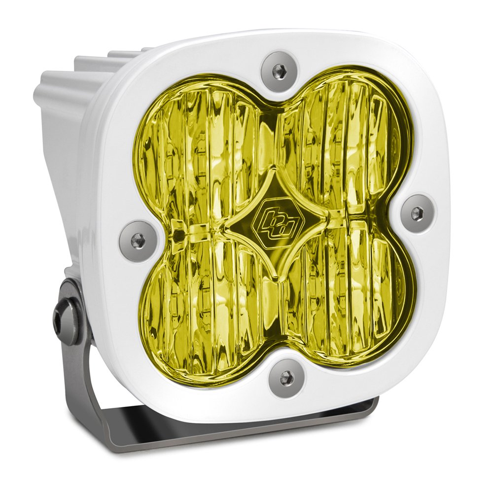 Baja Designs Squadron Sport Wide Cornering Beam Led Light, White With Amber Lens, Sold Baja Designs Squadron Sport Wide Cornering Beam Led Light, White With Amber Lens, Sold
