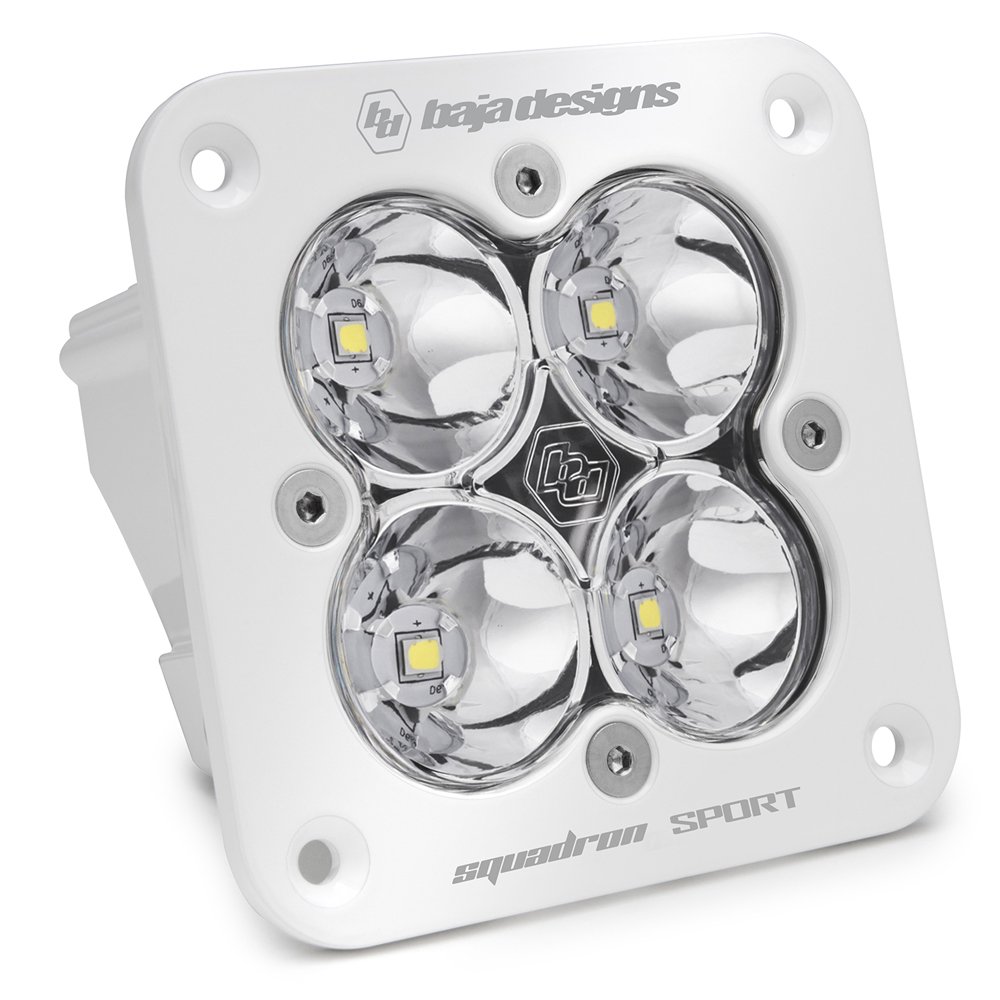 Baja Designs Squadron Sport Spot Beam Led Light, Flush Mount, White, BAJA-551001WT Baja Designs Squadron Sport Spot Beam Led Light, Flush Mount, White, BAJA-551001WT