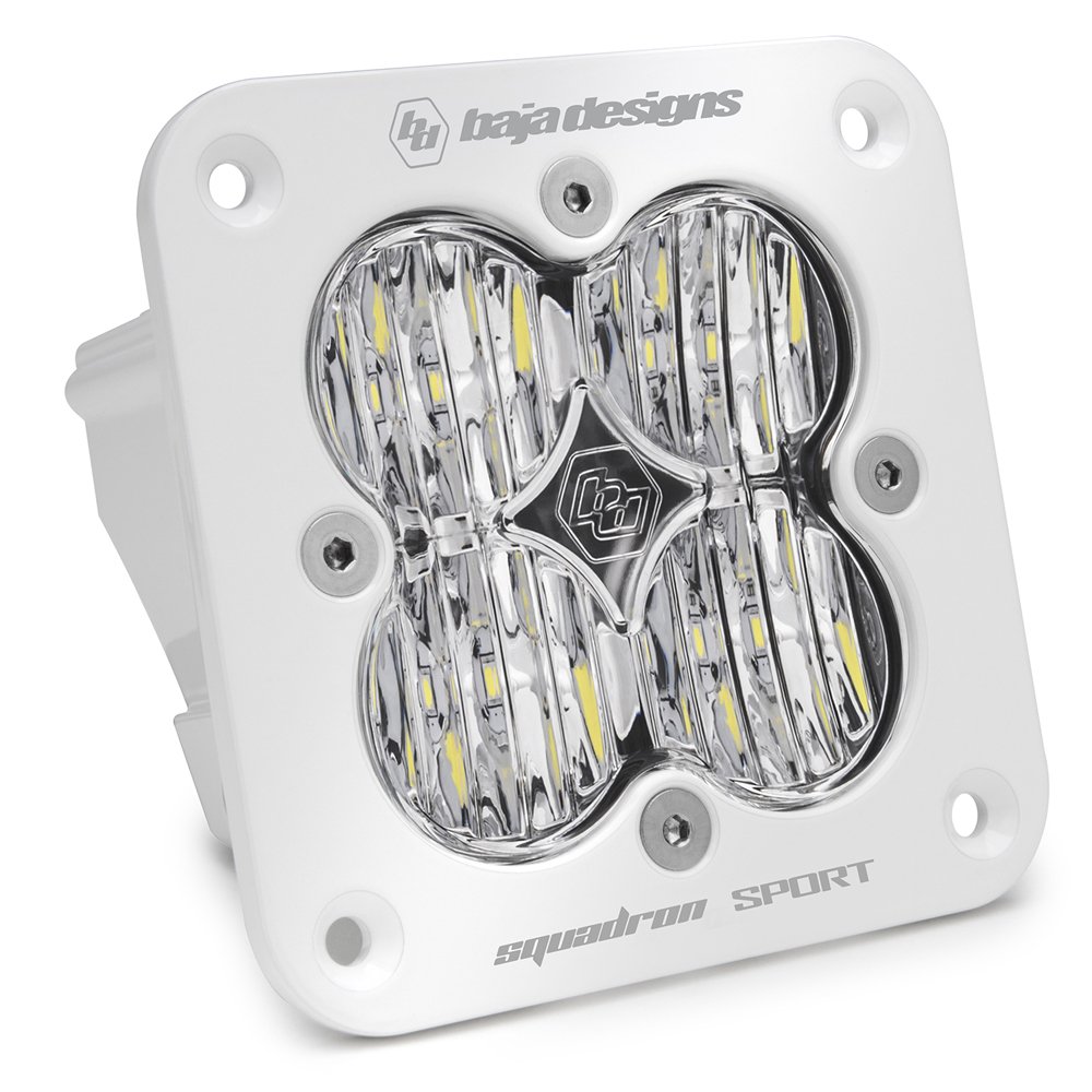 Baja Designs Squadron Sport Wide Cornering Beam Led Light, Flush Mount, White, BAJA-551005WT Baja Designs Squadron Sport Wide Cornering Beam Led Light, Flush Mount, White, BAJA-551005WT