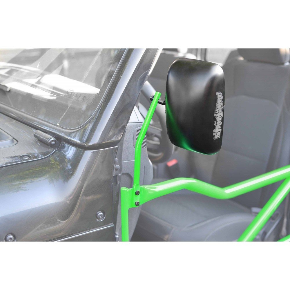 Steinjager Jl Tube Door Mirror Kit, Neon Green | 2018-2019 Jeep Wrangler JL & JLU, STJ-J0048347
