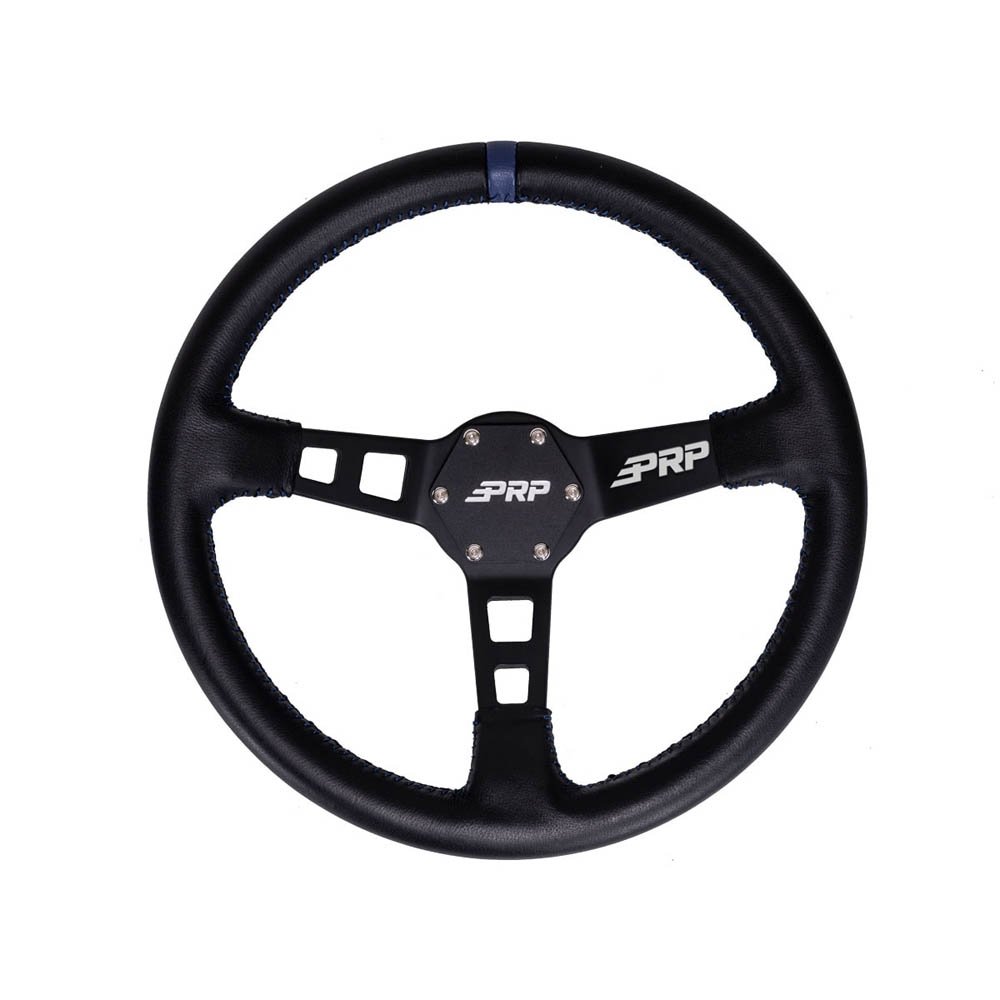 Prp Deep Dish Leather Steering Wheel, Blue, PRP-G111 Prp Deep Dish Leather Steering Wheel, Blue, PRP-G111