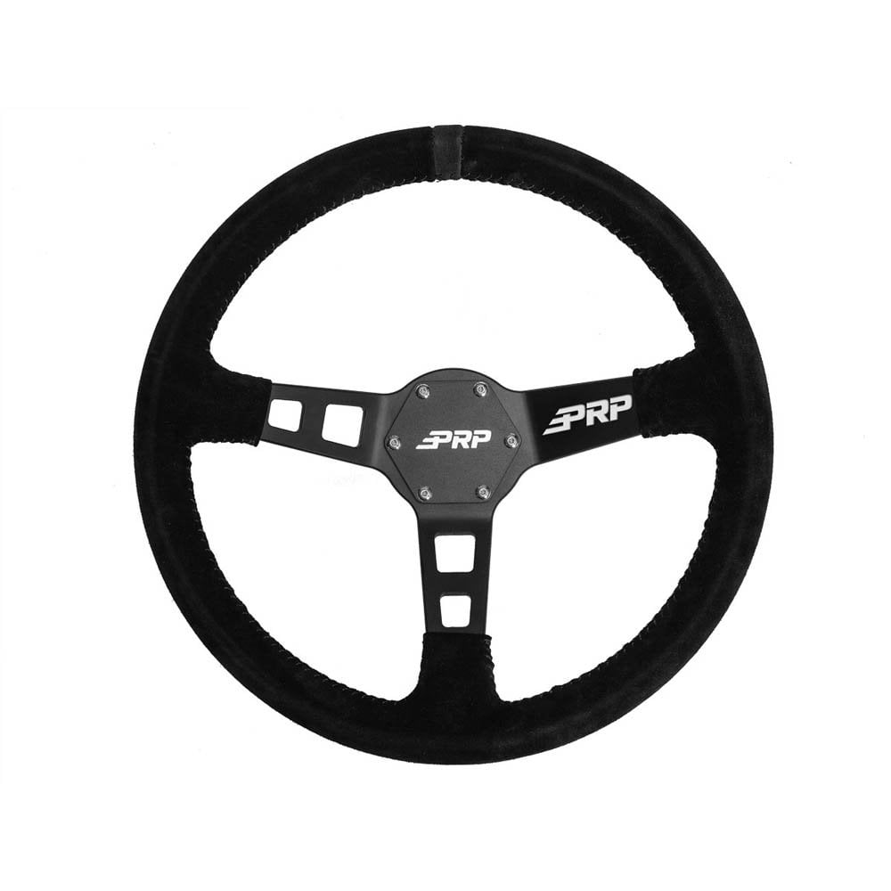 Prp Deep Dish Suede Steering Wheel, Black, PRP-G120 Prp Deep Dish Suede Steering Wheel, Black, PRP-G120