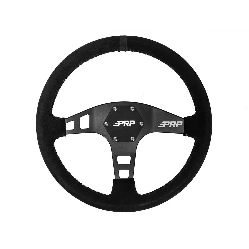 Prp Flat Suede Steering Wheel, Black, PRP-G220 Prp Flat Suede Steering Wheel, Black, PRP-G220