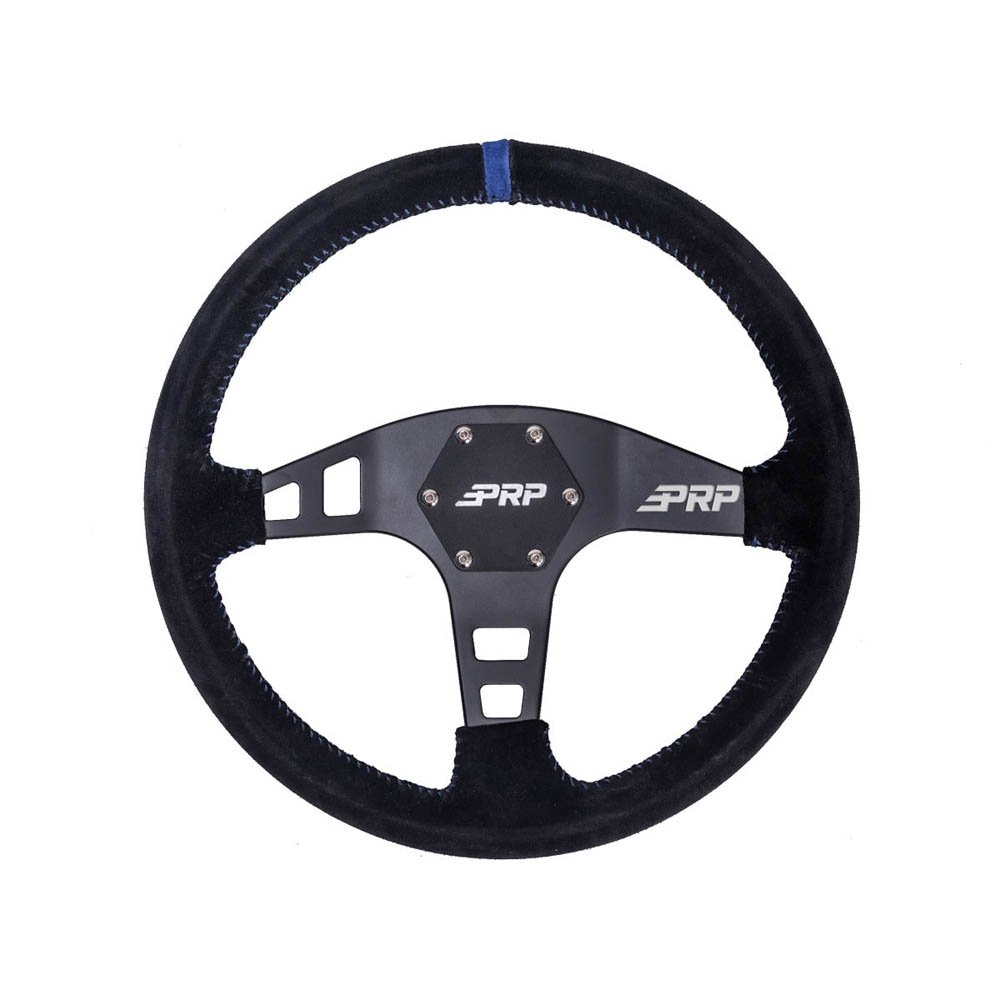 Prp Flat Suede Steering Wheel, Blue, PRP-G221 Prp Flat Suede Steering Wheel, Blue, PRP-G221
