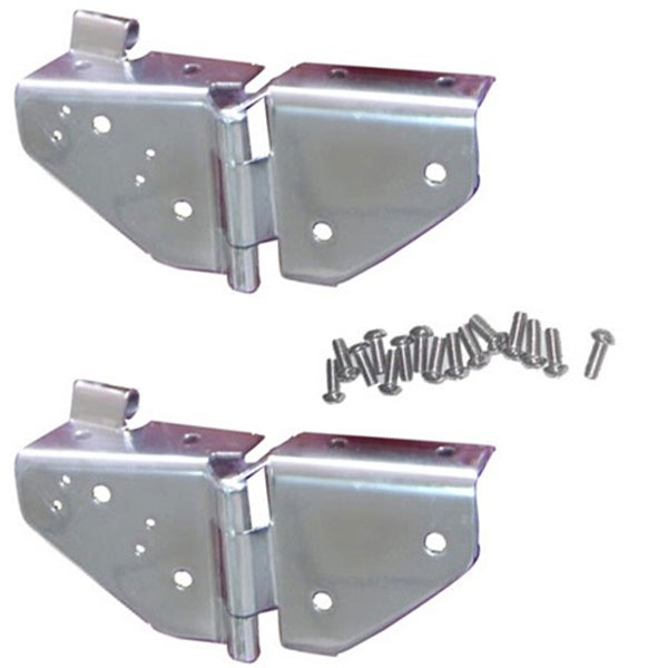 Rampage, Windshield Hinge Set, Stainless Steel, (Pair) | 1976-1995 Jeep CJ5, CJ7, CJ8 Scrambler & Rampage, Windshield Hinge Set, Stainless Steel, (Pair) | 1976-1995 Jeep CJ5, CJ7, CJ8 Scrambler &