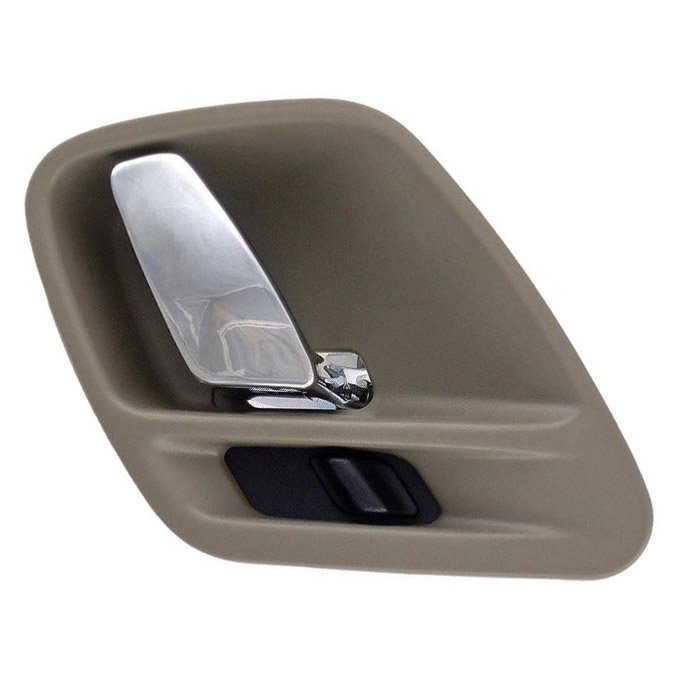 Dorman Interior Door Handle, Right Side, Light Gray With Chrome Lever | 1999-2004 Jeep Grand Dorman Interior Door Handle, Right Side, Light Gray With Chrome Lever | 1999-2004 Jeep Grand