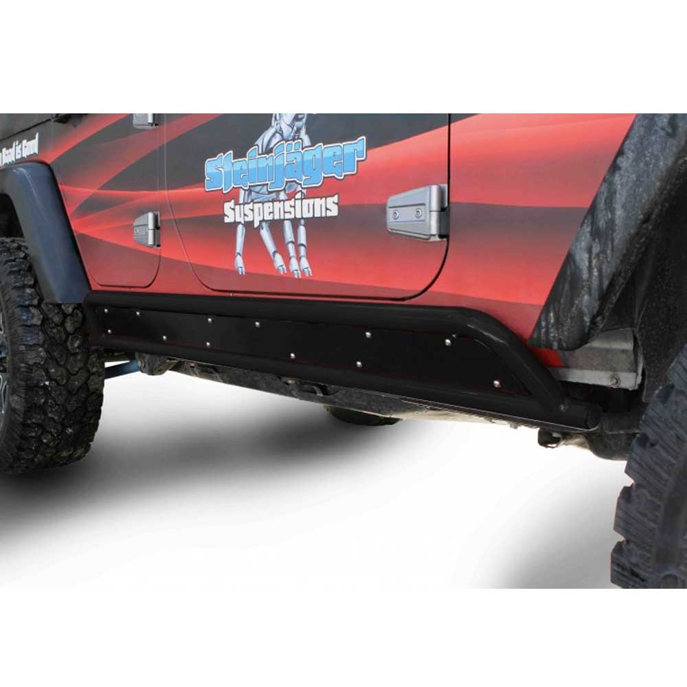 Steinjager Phantom Rock Slider Kit, Black | 2007-2017 Jeep Wrangler Unlimited JK, STJ-J0044881 Steinjager Phantom Rock Slider Kit, Black | 2007-2017 Jeep Wrangler Unlimited JK, STJ-J0044881