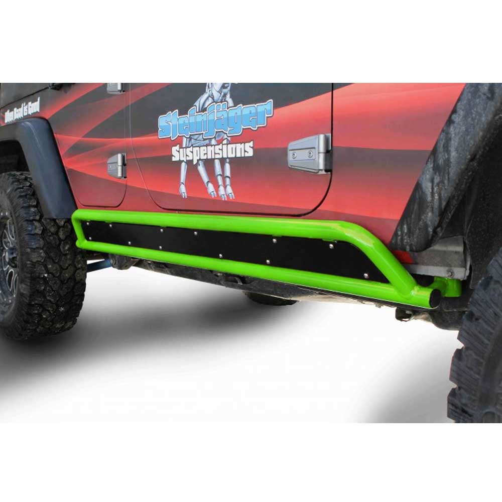 Steinjager Phantom Rock Slider Kit, Neon Green | 2007-2017 Jeep Wrangler Unlimited JK, STJ-J0044887 Steinjager Phantom Rock Slider Kit, Neon Green | 2007-2017 Jeep Wrangler Unlimited JK, STJ-J0044887