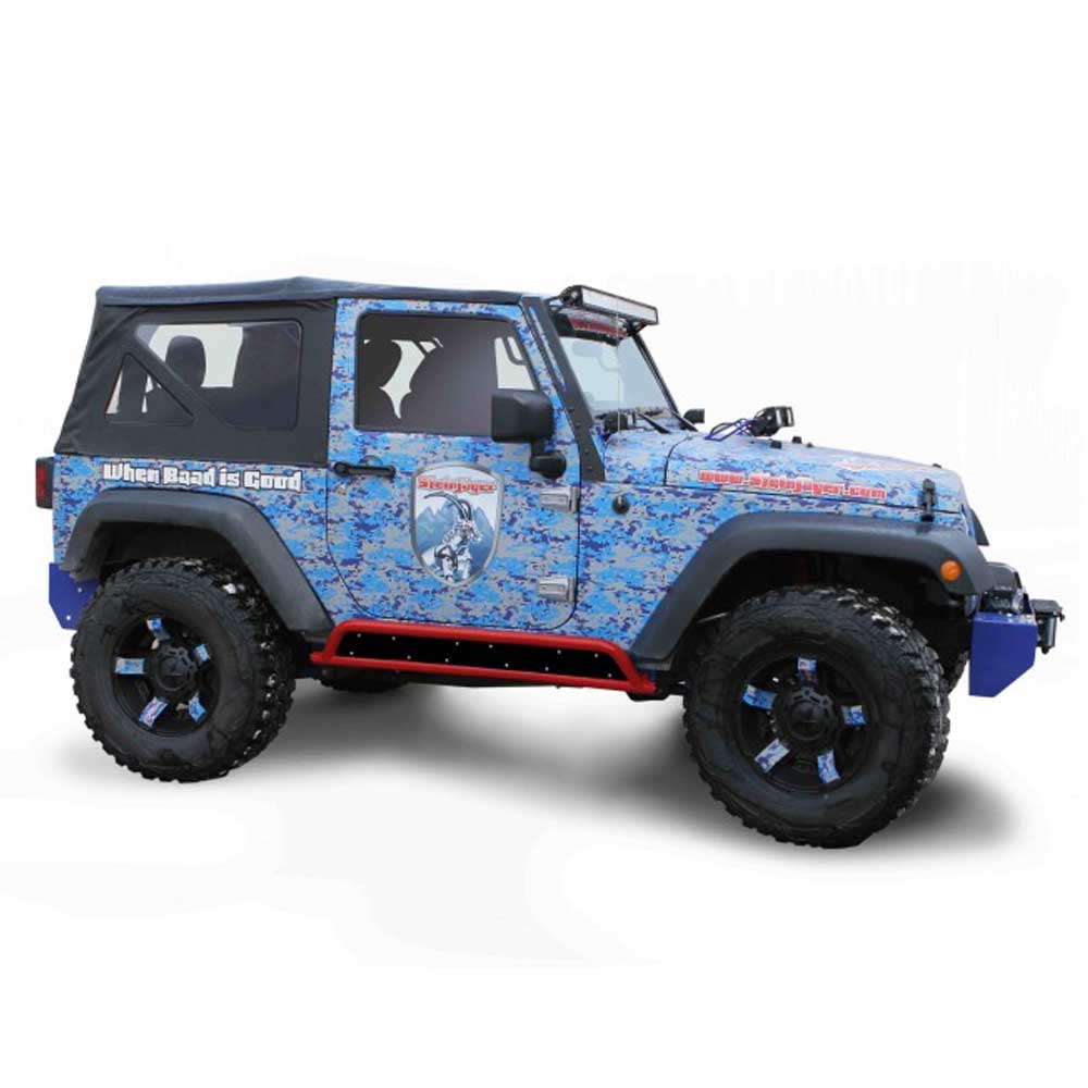 Steinjager Phantom Rock Slider Kit, Red Baron | 2007-2017 Jeep Wrangler JK, STJ-J0044899 Steinjager Phantom Rock Slider Kit, Red Baron | 2007-2017 Jeep Wrangler JK, STJ-J0044899