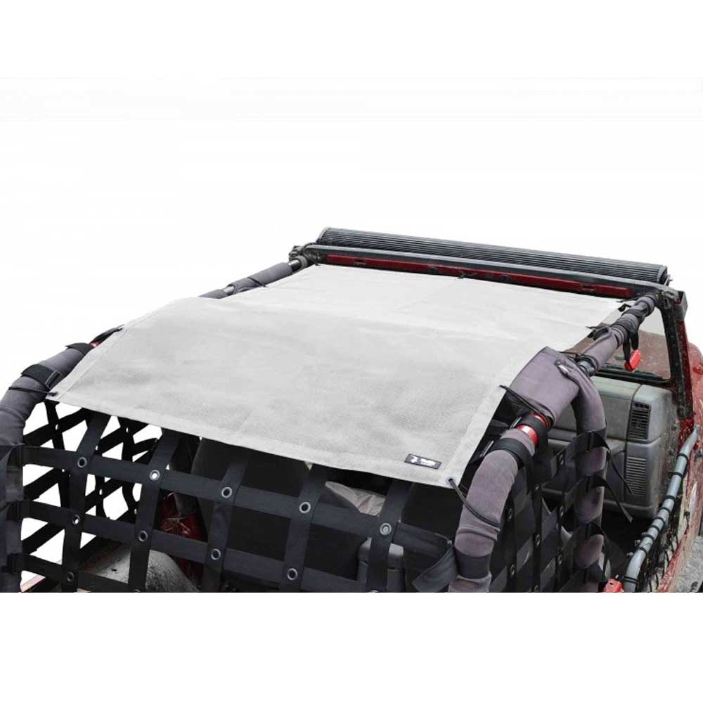 Steinjager Full Length Teddy Top Solar Screen Cover, White | 1997-2006 Jeep Wrangler TJ, Steinjager Full Length Teddy Top Solar Screen Cover, White | 1997-2006 Jeep Wrangler TJ,