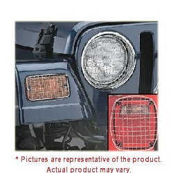 Stone Guard Set, Stainless Steel 6 Pcs | 1997-2006 Jeep Wrangler TJ, 7431 Stone Guard Set, Stainless Steel 6 Pcs | 1997-2006 Jeep Wrangler TJ, 7431